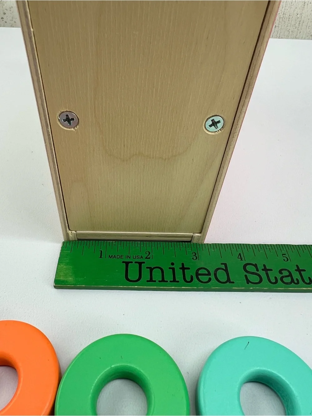 Lovevery Count and Slide Ring Chute Montessori Inspired Wooden Fine Motor Toy